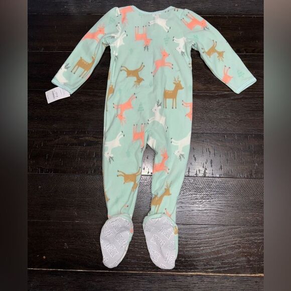 Nwt 2t deer carters fleece footed pajamas - Picture 4 of 4
